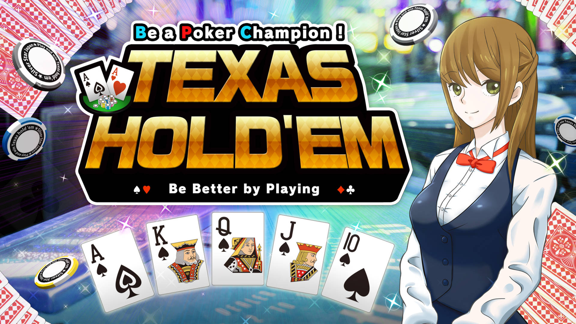 Texas Hold'em Anime Game Background