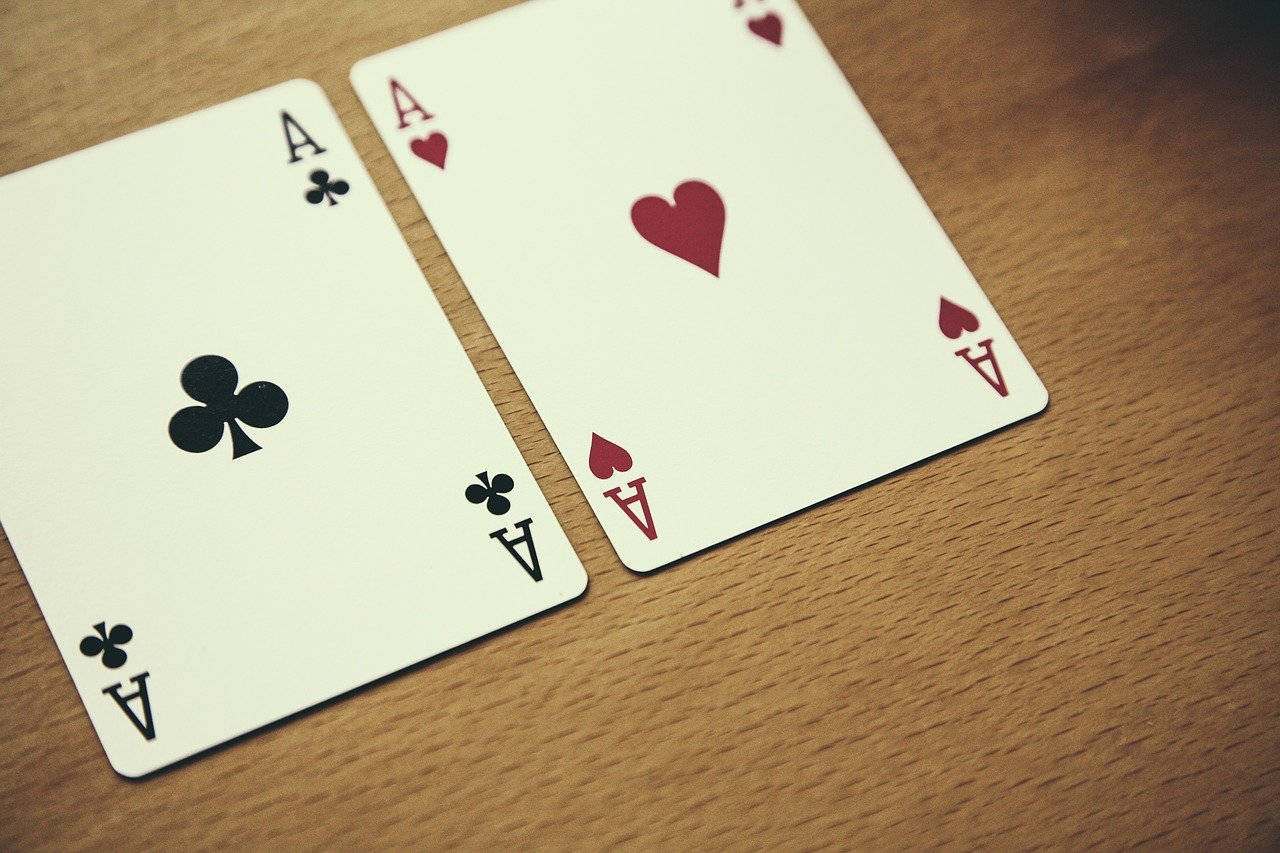 Texas Hold'em Double Aces Background