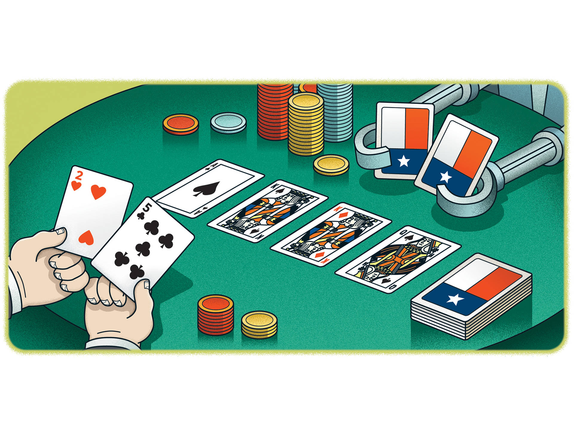 Texas Hold'em Flag Cards