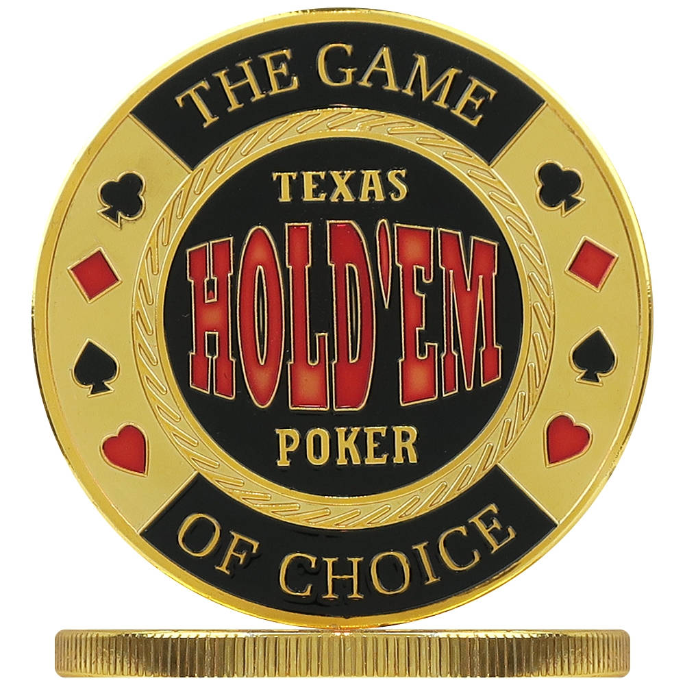 Texas Hold'em Golden Chip Background