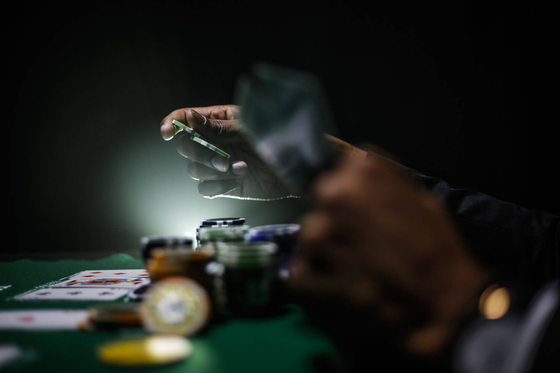 Texas Hold'em Hazy Hands Background