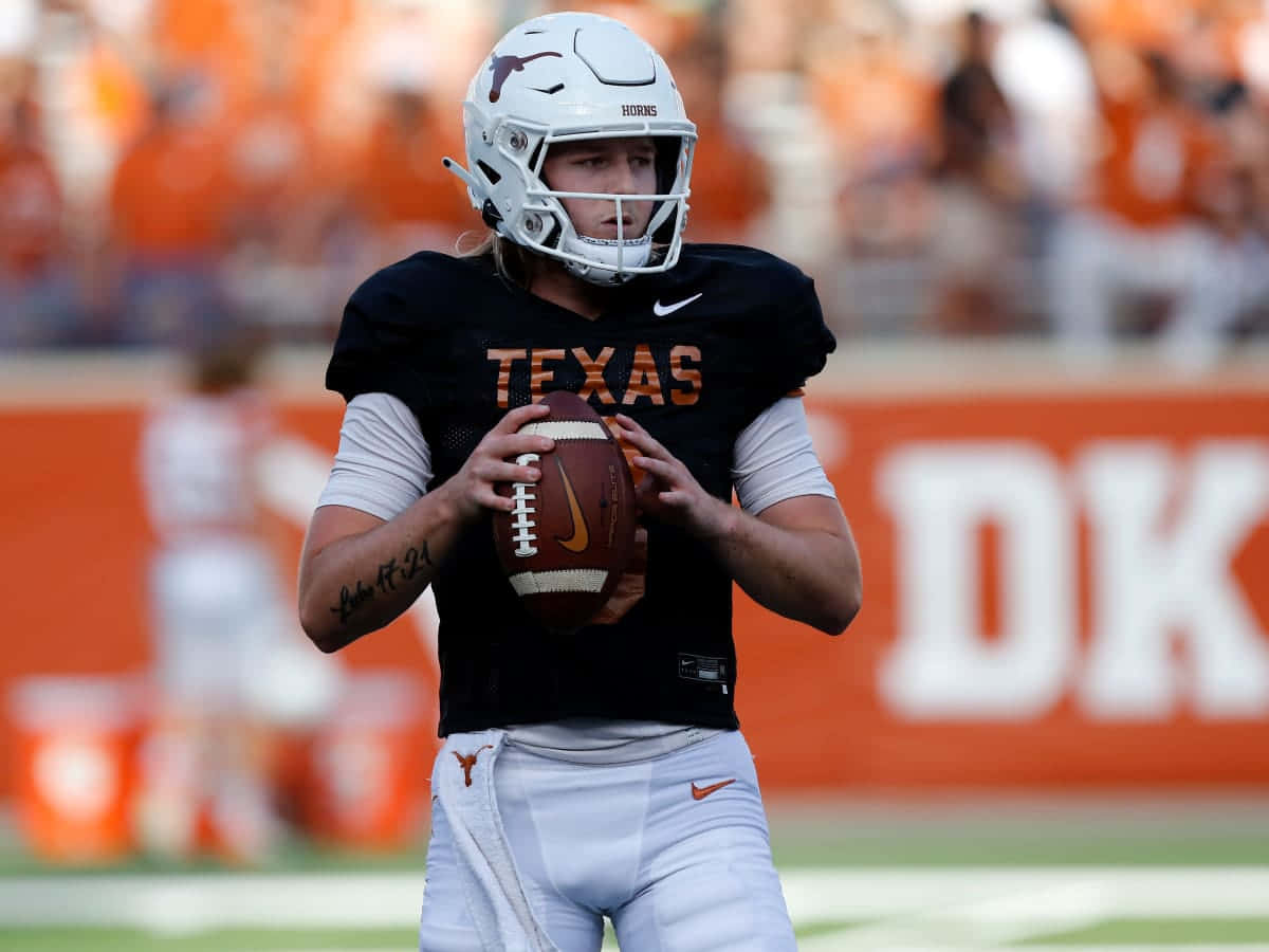 Texas Longhorns Football Team Ready To Make History Background