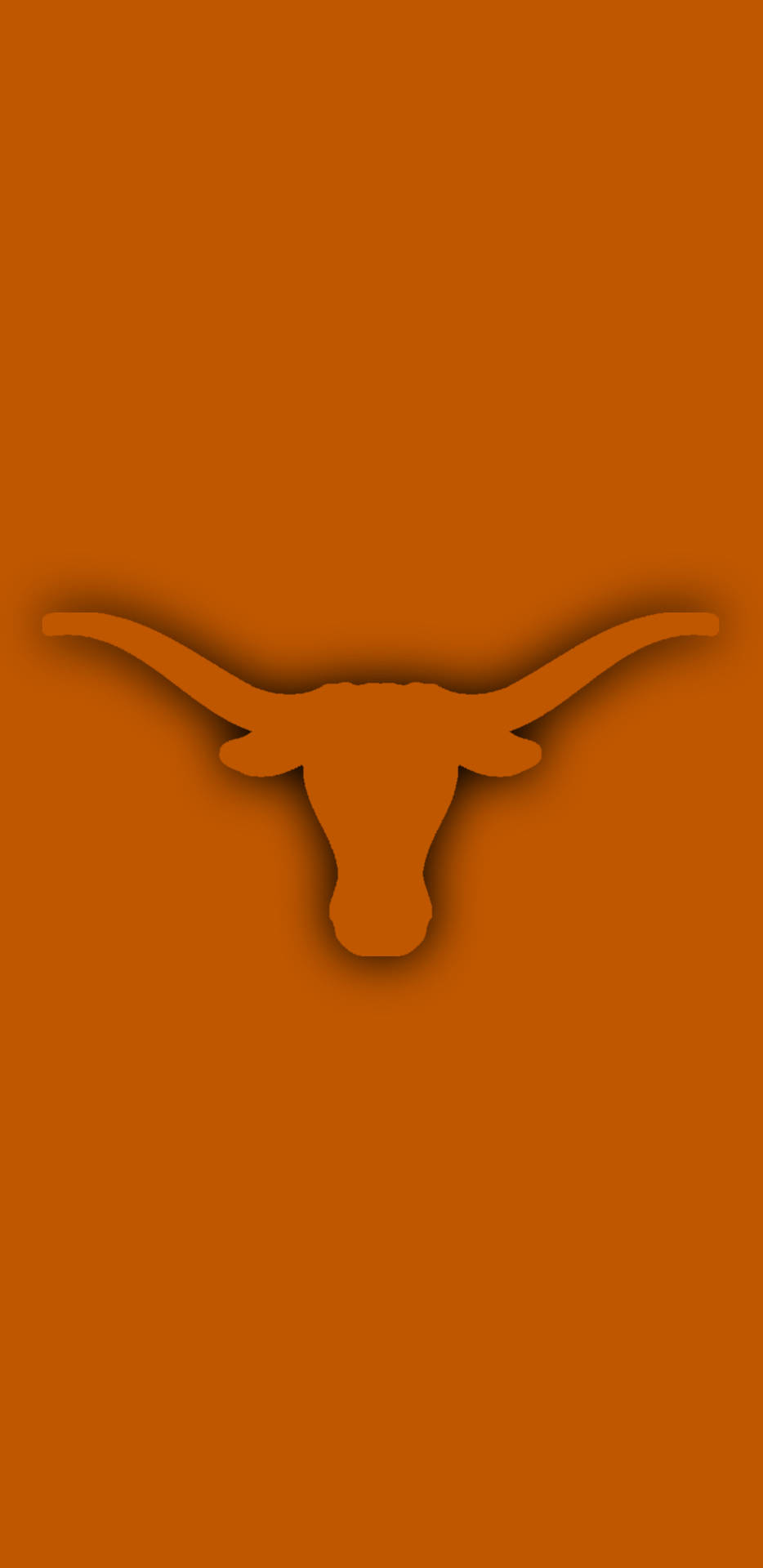 Texas Longhorns Logo On An Orange Background