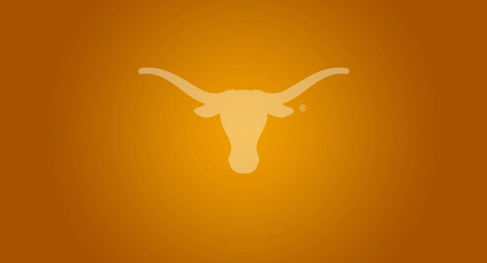 Texas Longhorns Logo On An Orange Background