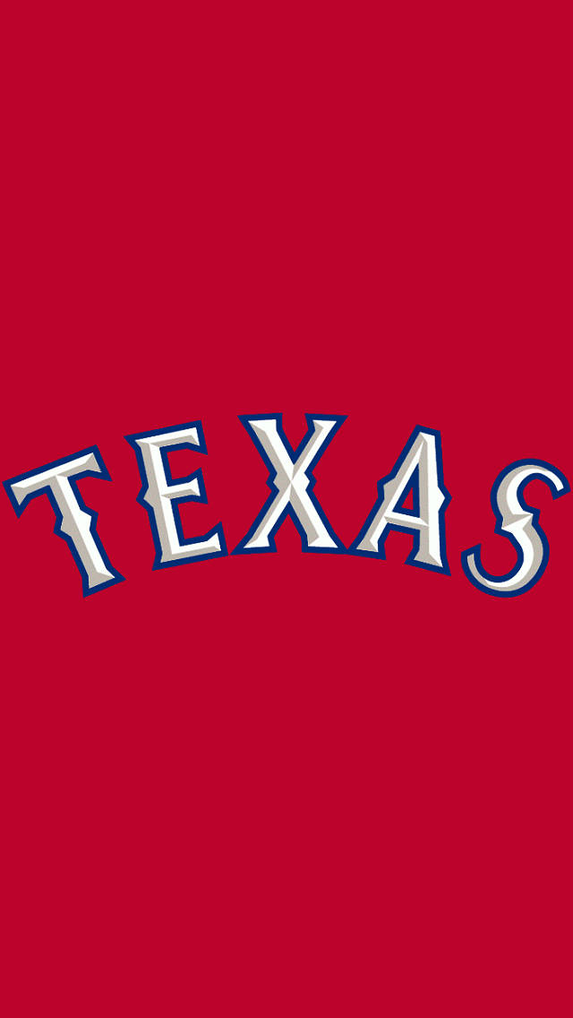 Texas Rangers Baseball Word Mark Background