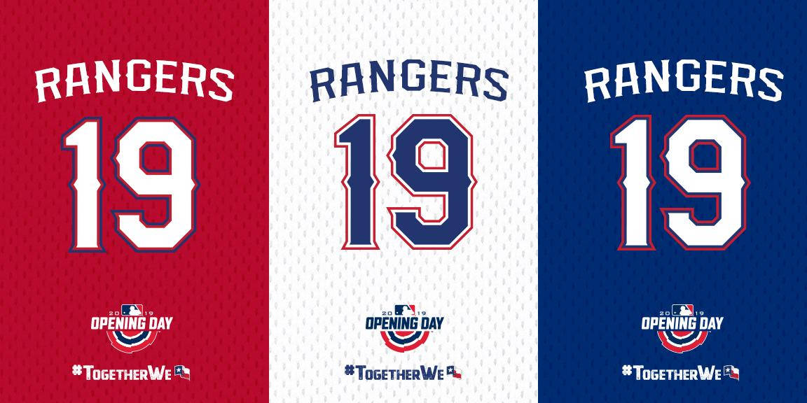 Texas Rangers Number 19 Jersey Background