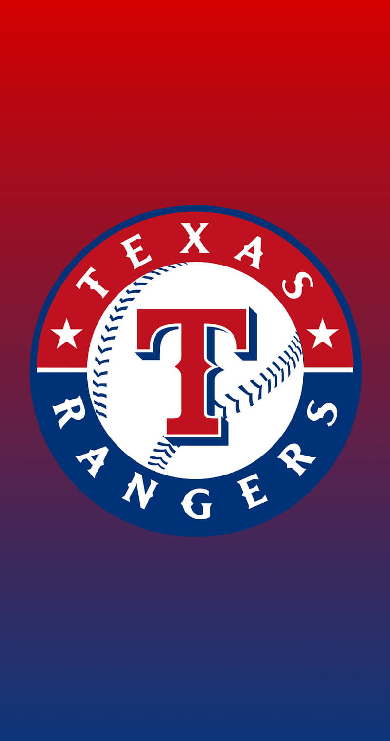Texas Rangers Red And Blue Gradient Background