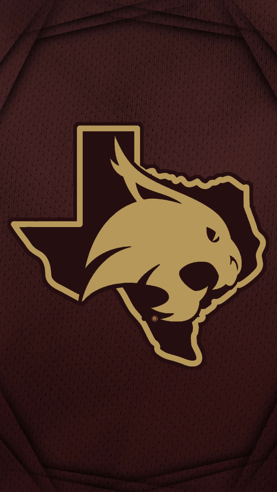 Texas State Bobcats Map Logo Background