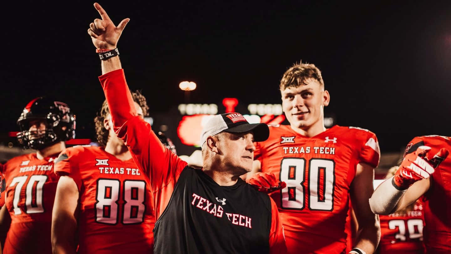 Texas Tech University Red Raiders Cheer On Background