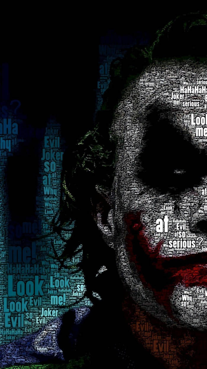 Text And Quotes Sad Joker Background