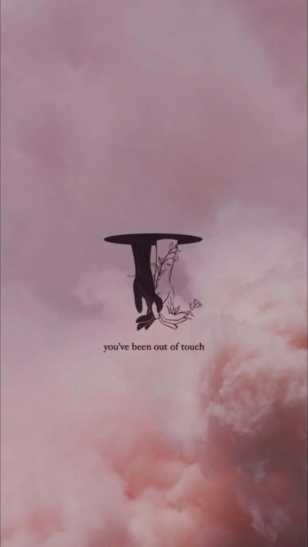 Text Pink Clouds Aesthetic Mood