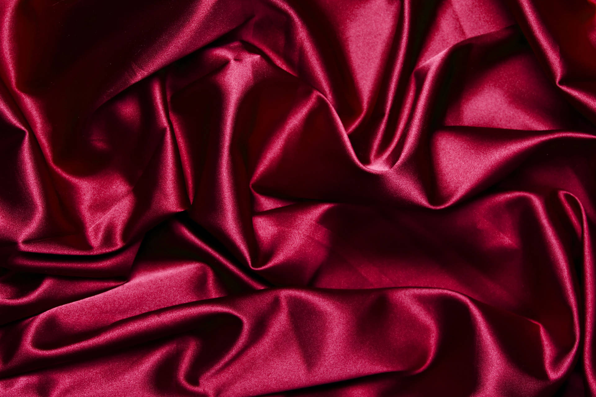 Texture Smooth Red Satin Fabric