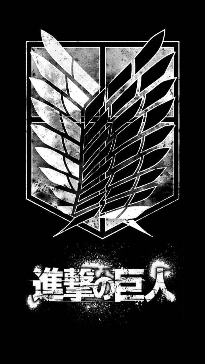 Textured Attack On Titan Logo Background