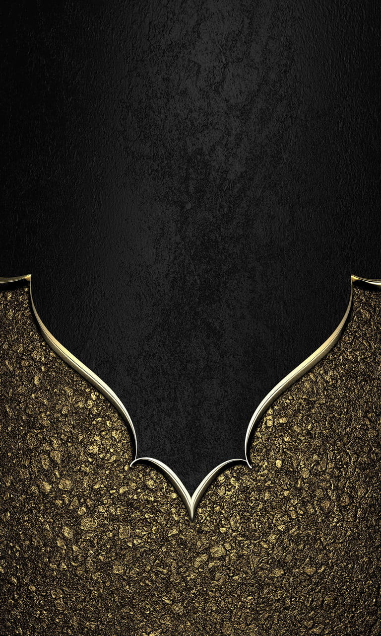 Textured Black And Gold Iphone Background