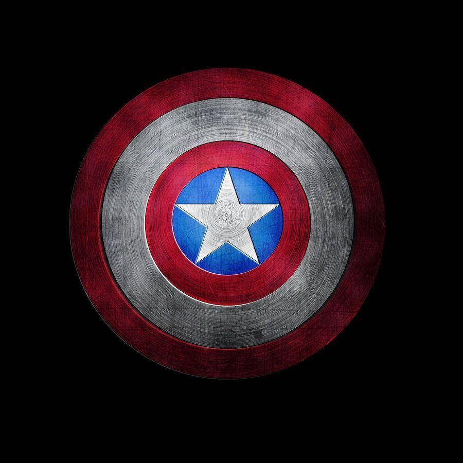 Textured Captain America Shield Background