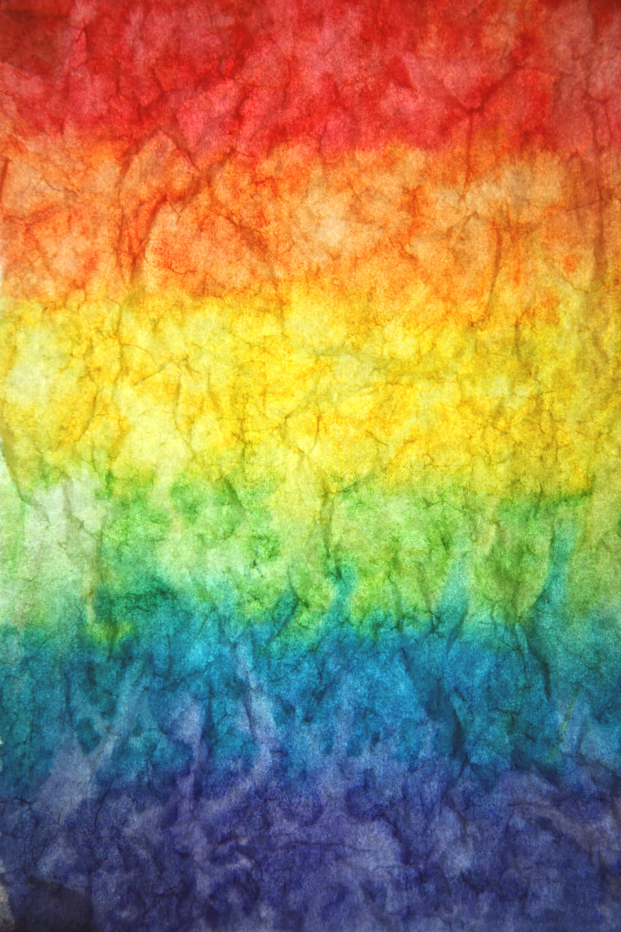 Textured Paper Painted With Cute Lgbt Rainbow