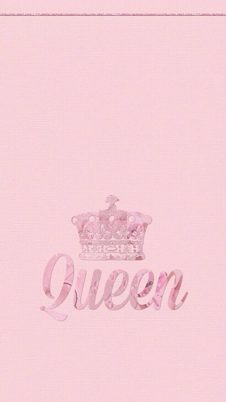 Textured Pink Queen Girly Background