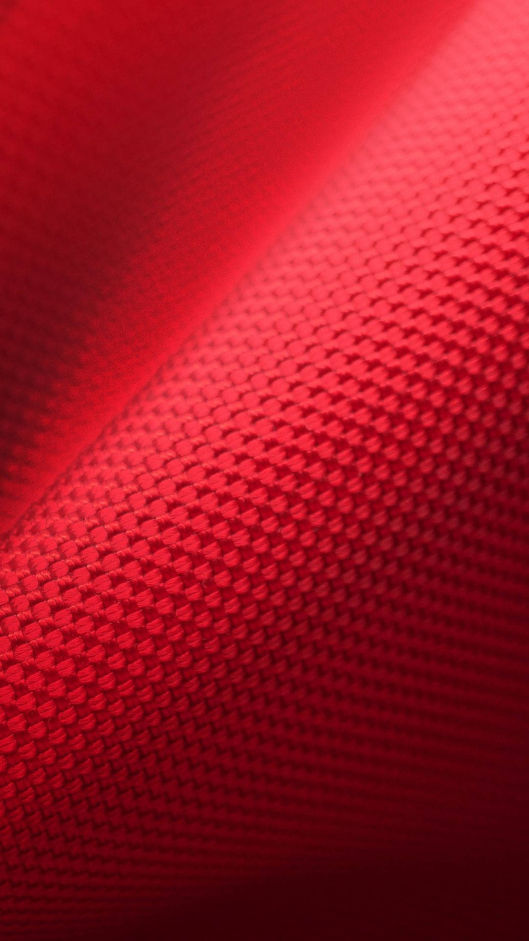 Textured Pure Red Fabric Background