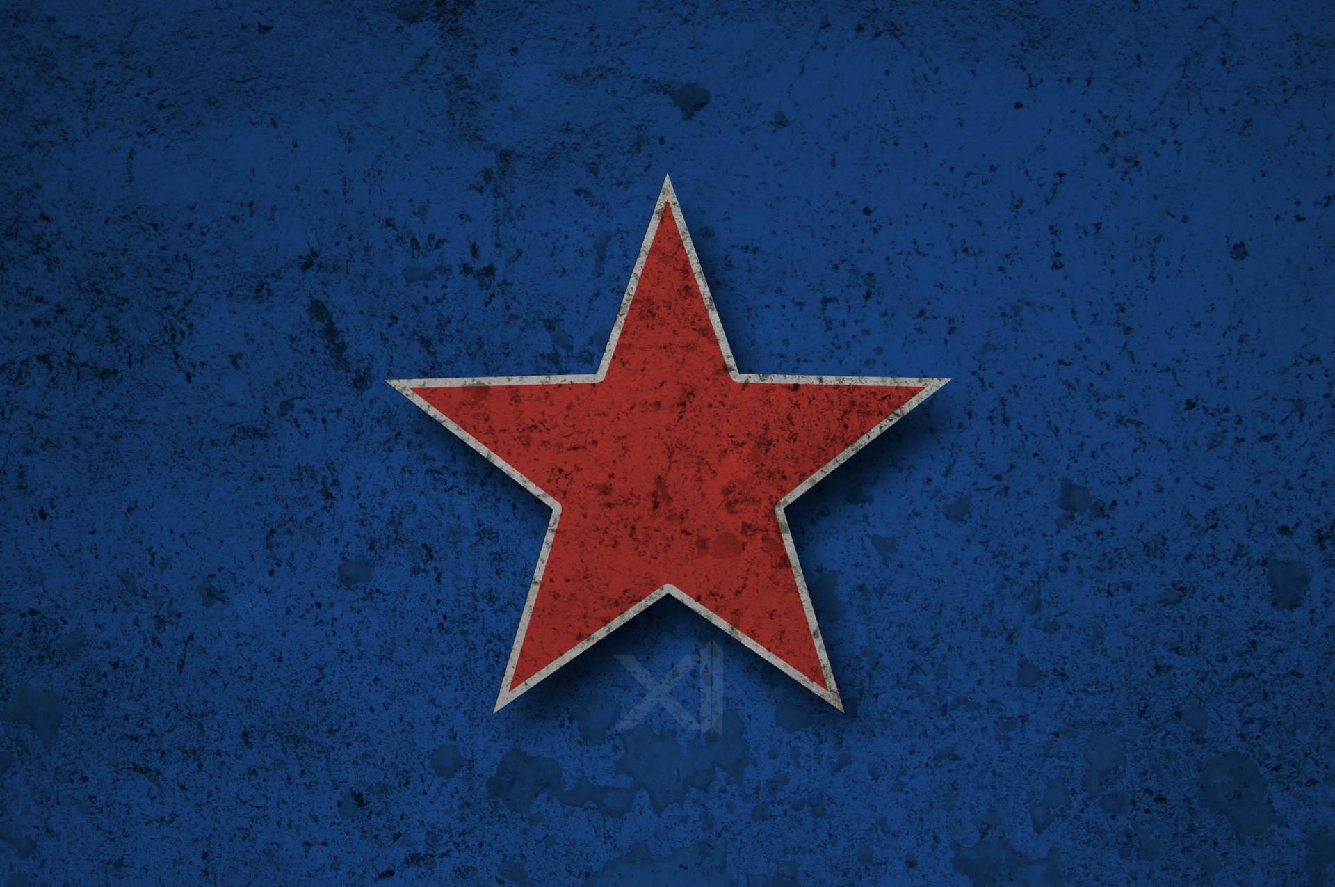Textured Red Star