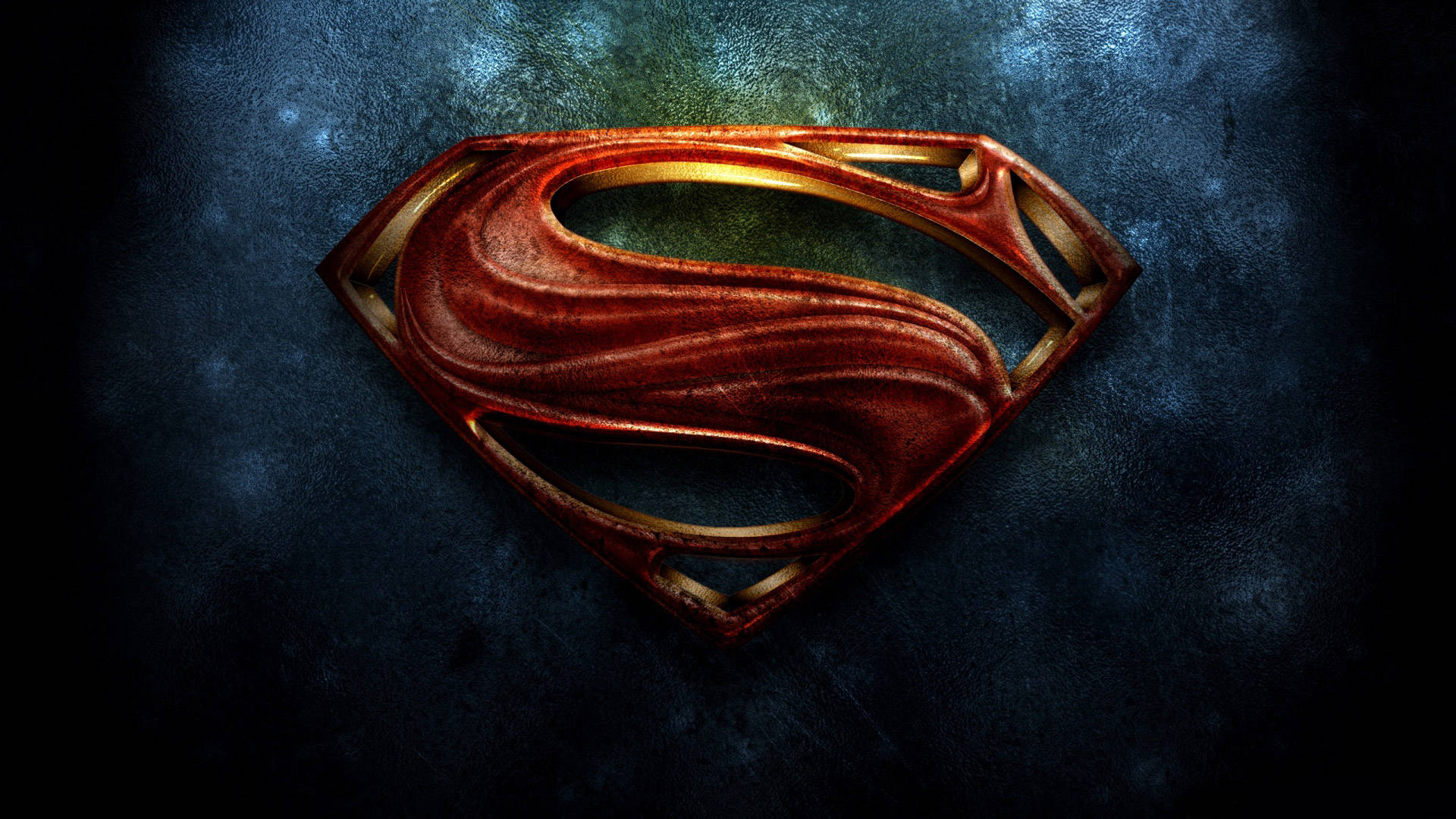 Textured Red Superman Logo Background