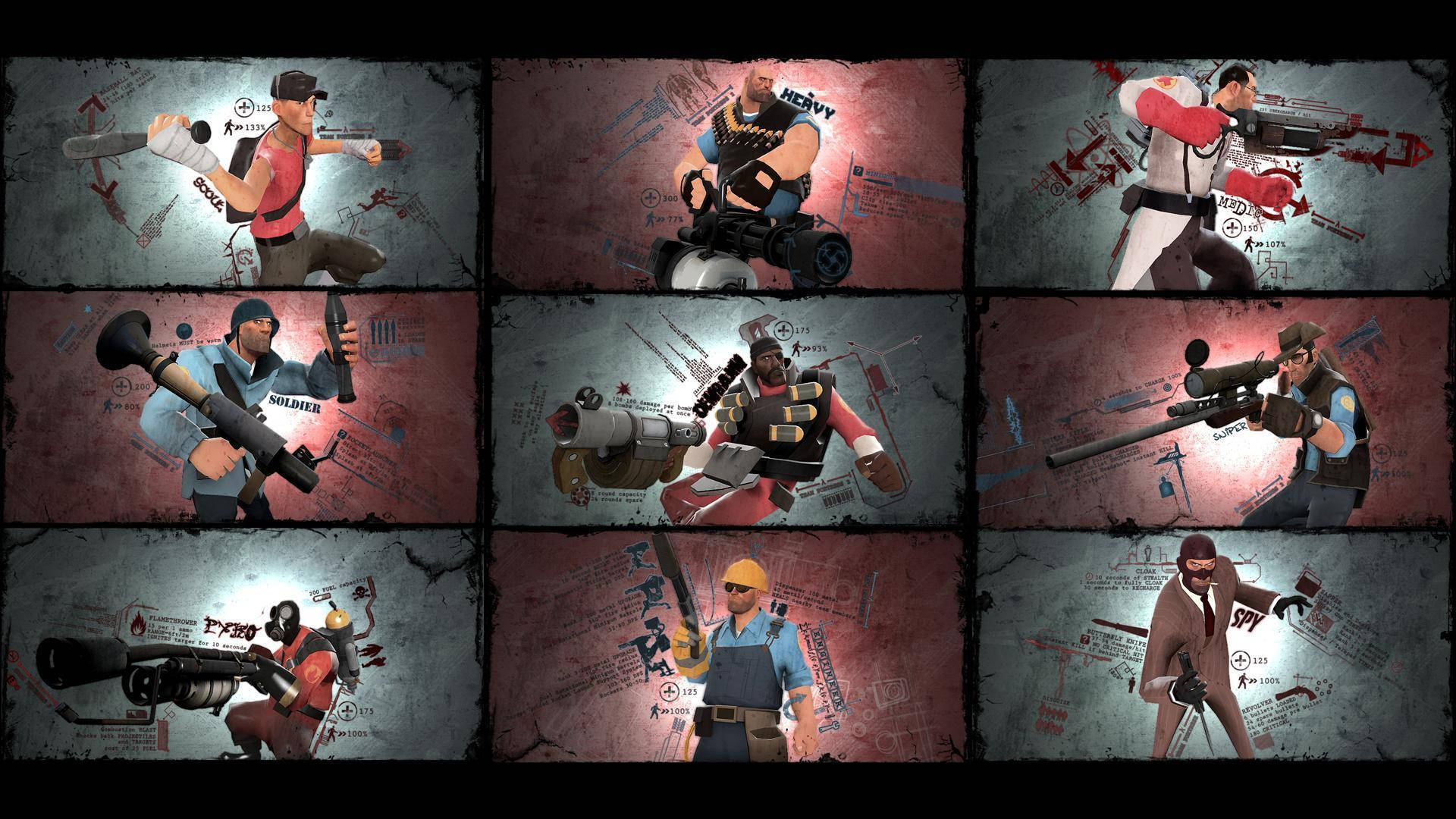 Tf2 In-game Characters Background