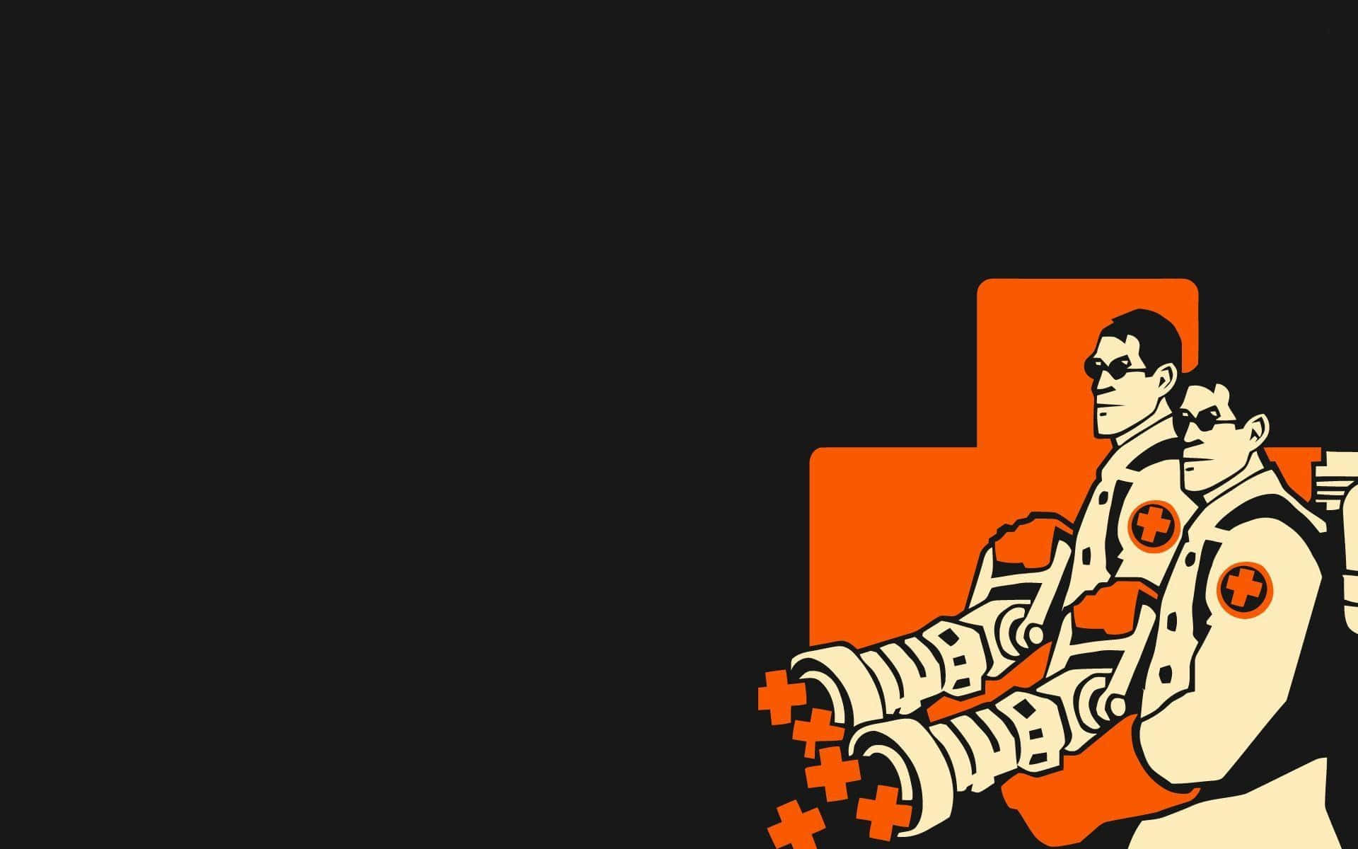 Tf2 Medic Villain Video Game Background
