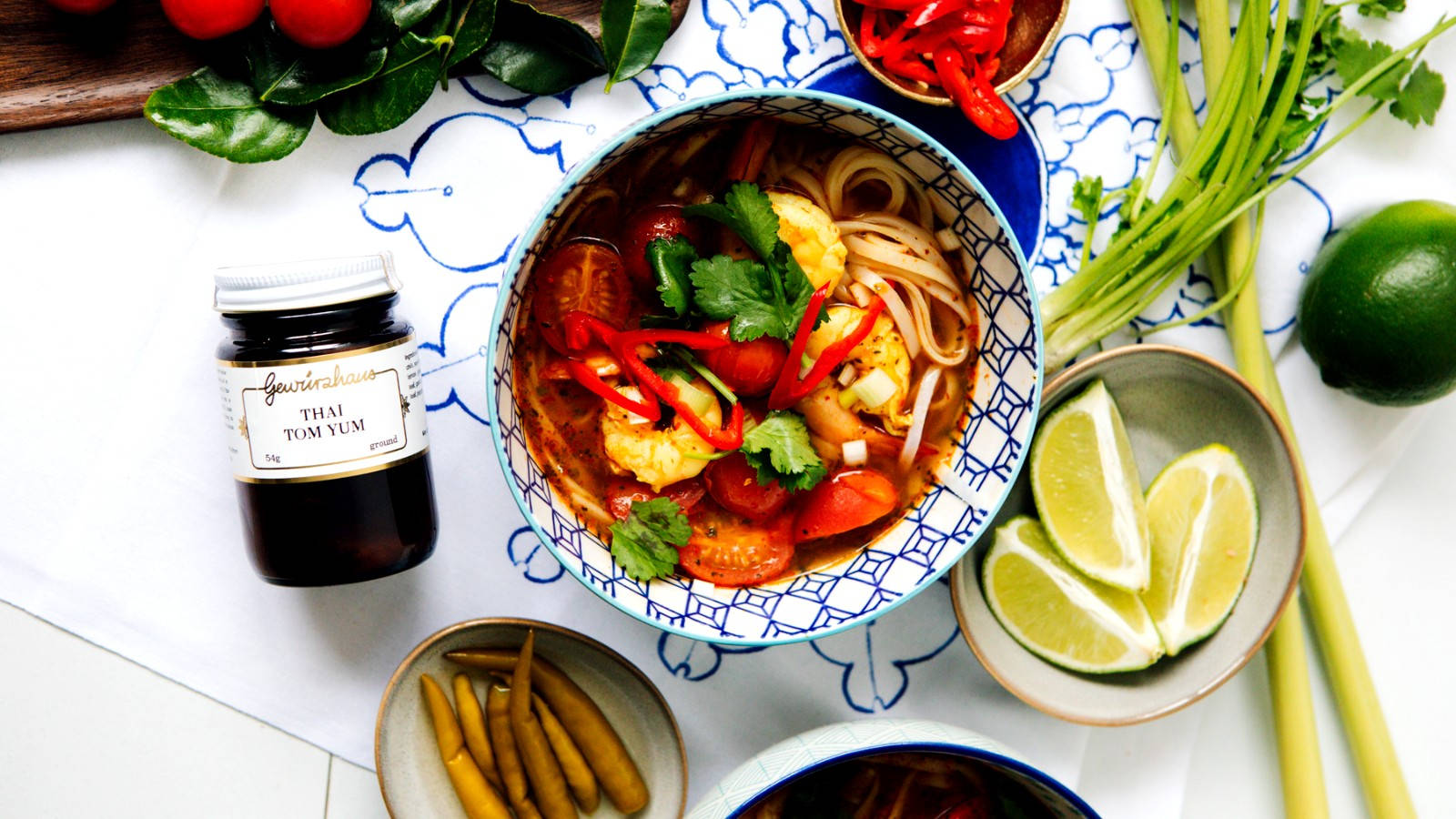 Thai Tom Yum Soup With Seafood