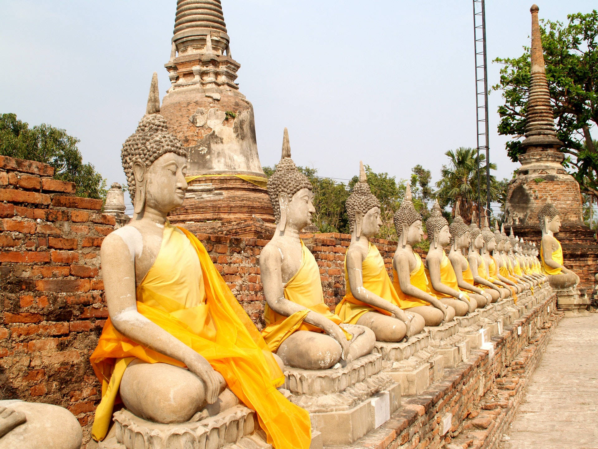 Thailand Ayutthaya Park Background