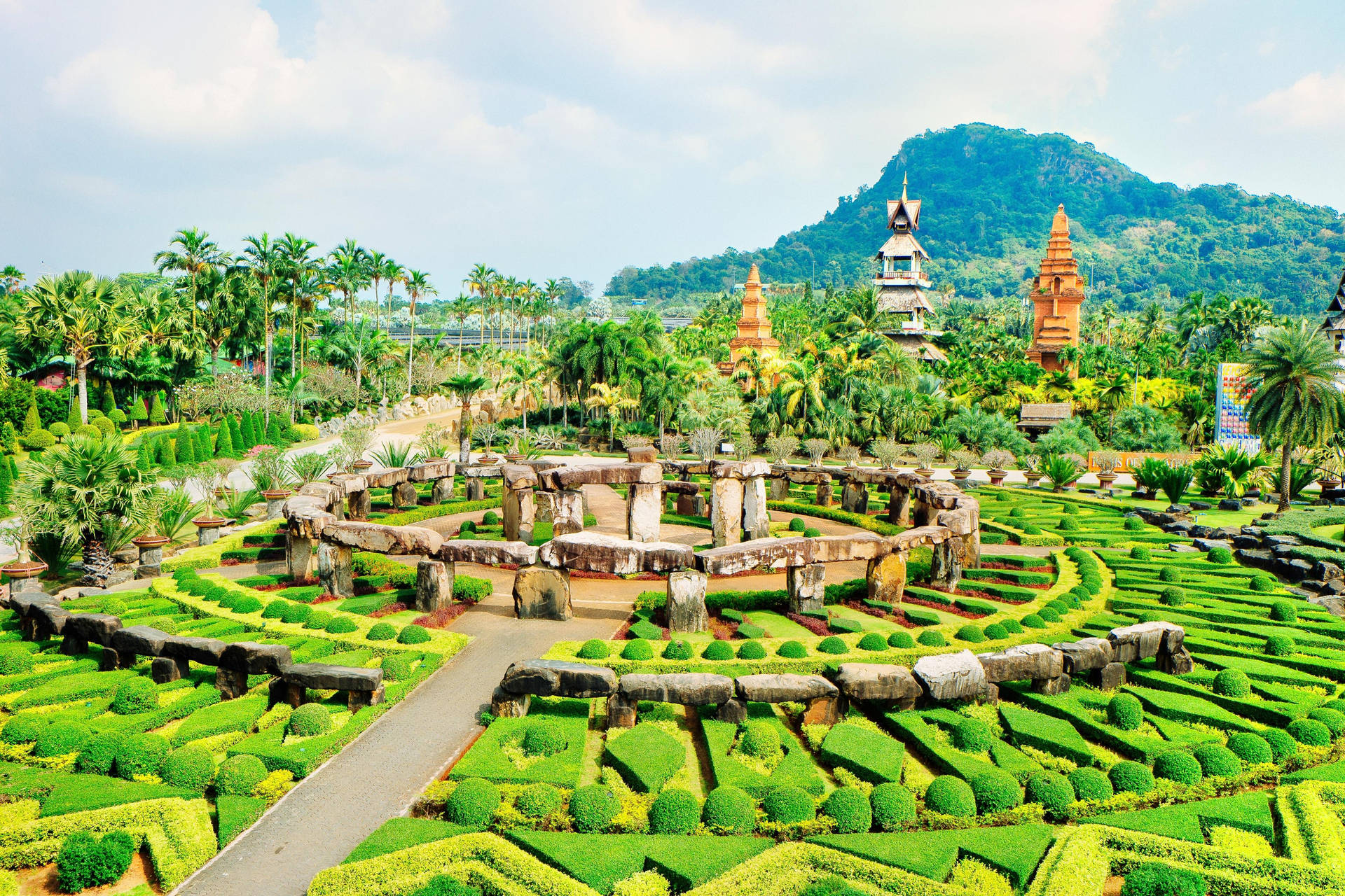 Thailand's Botanical Garden Background