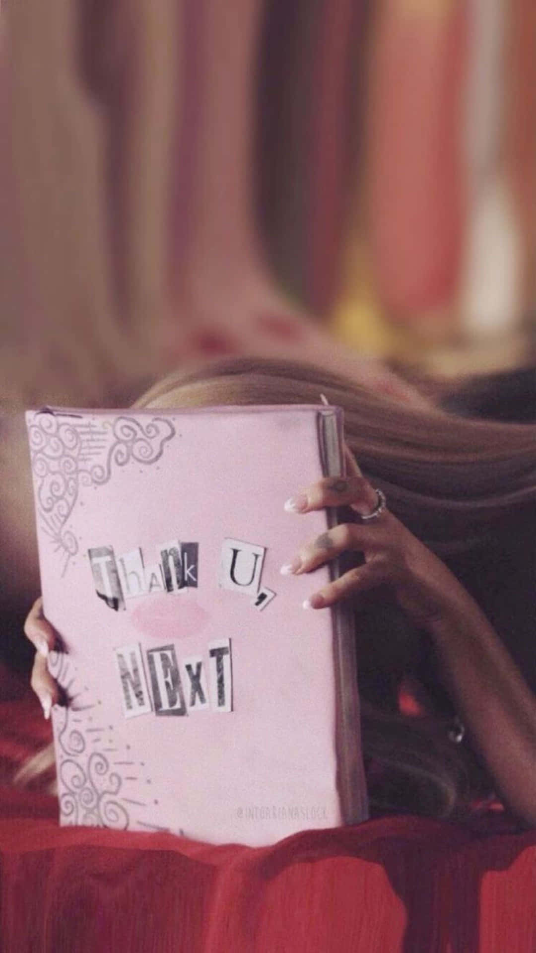 Thank U Next Album Cover Background