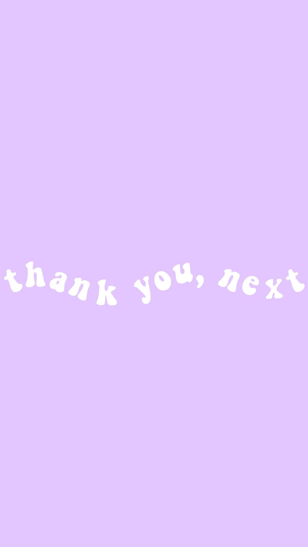 Thank You Next Purple Pastel Iphone Background