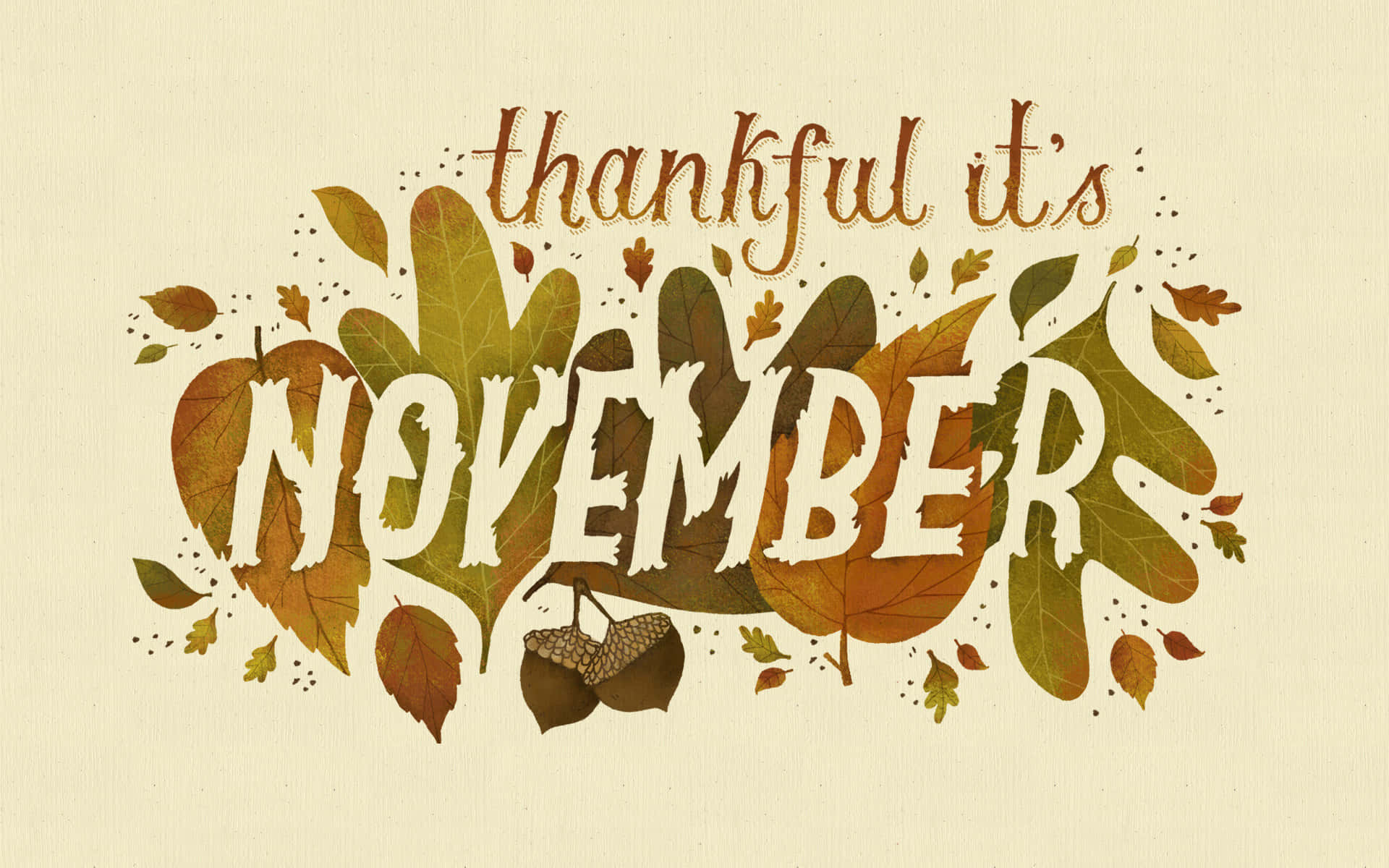 Thankful Cute November Background