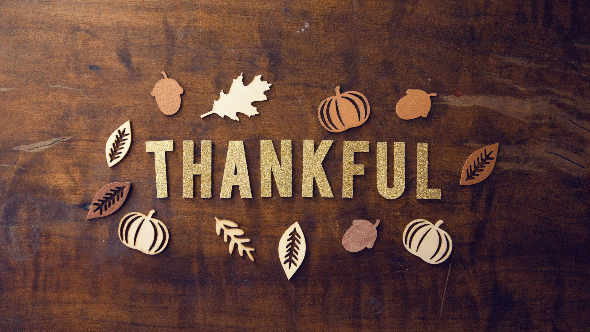 Thanksgiving Aesthetic Lettering Background