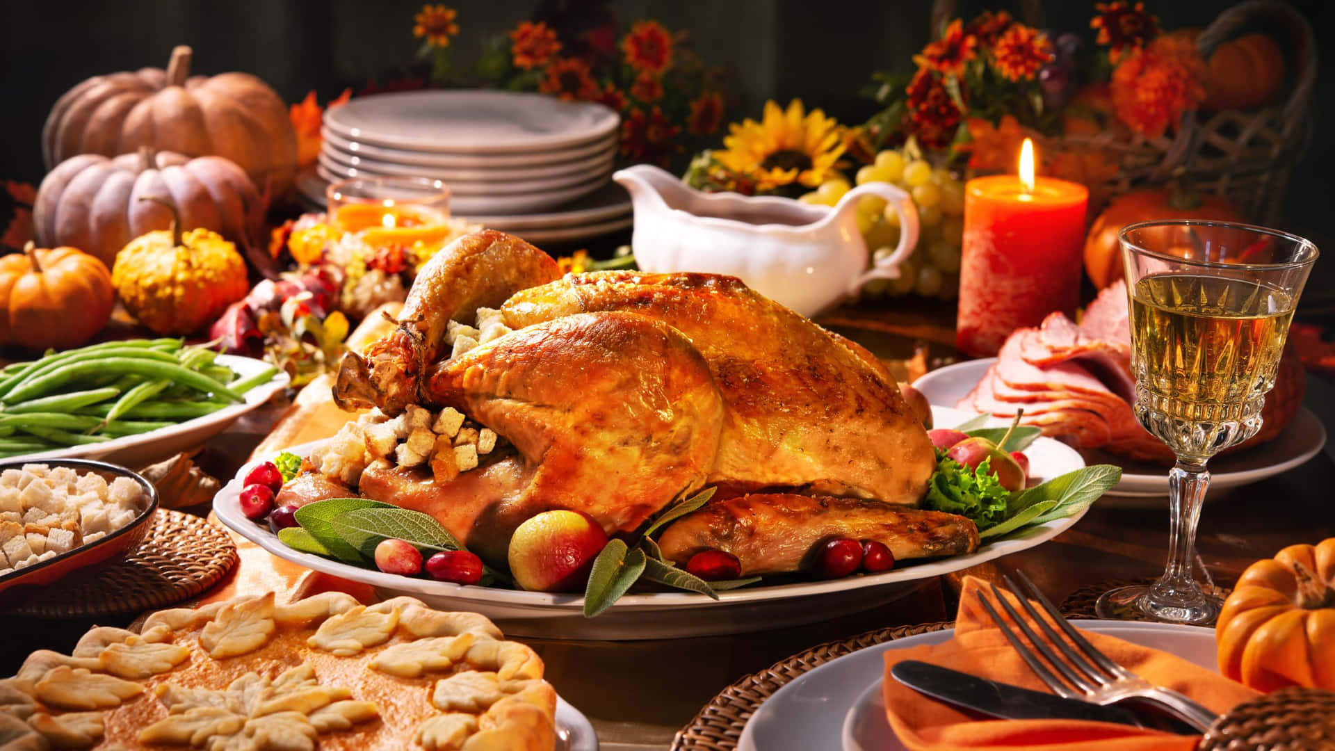 Thanksgiving Feast Desktop Background