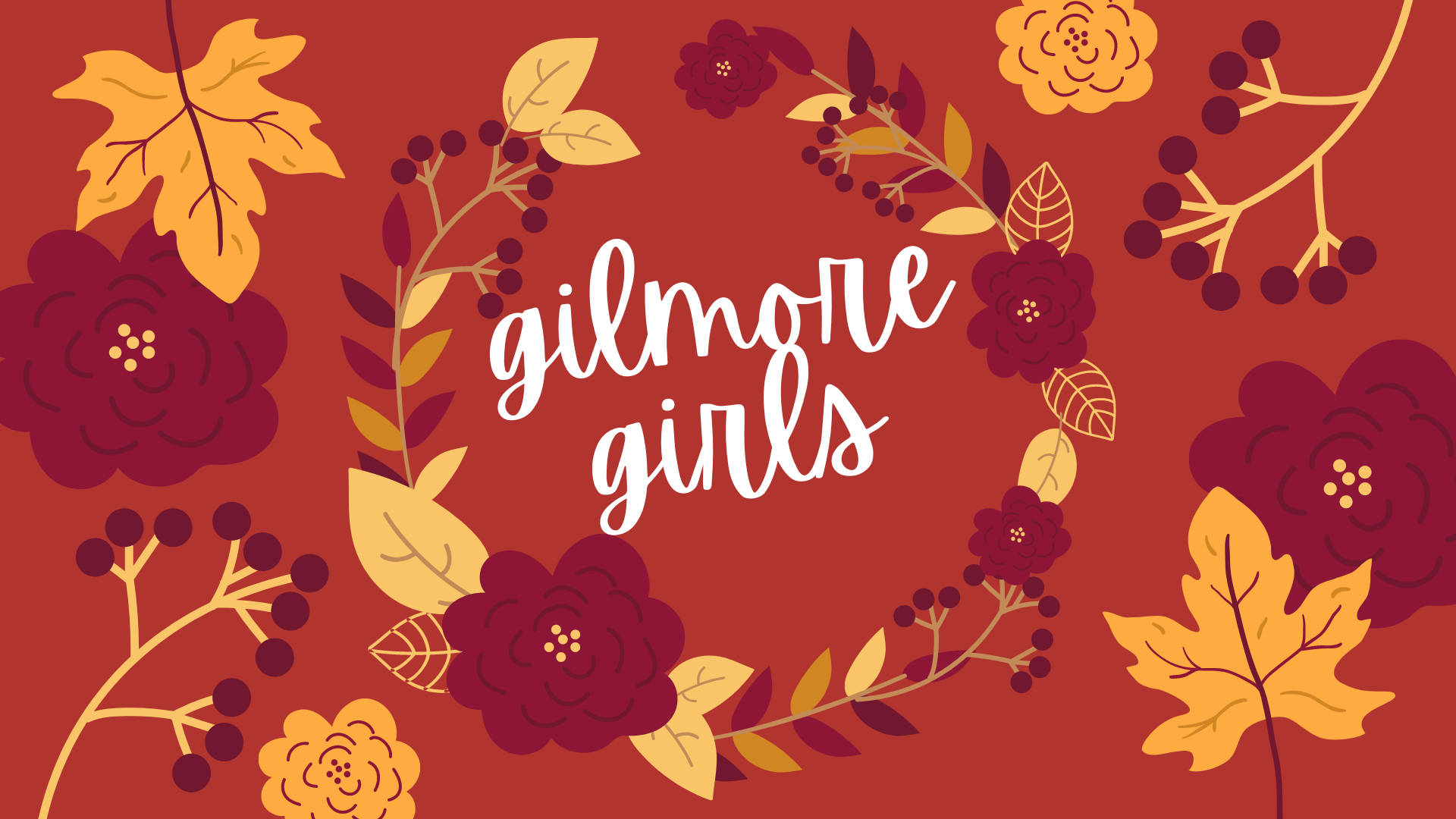 Thanksgiving Gilmore Girls Poster Background