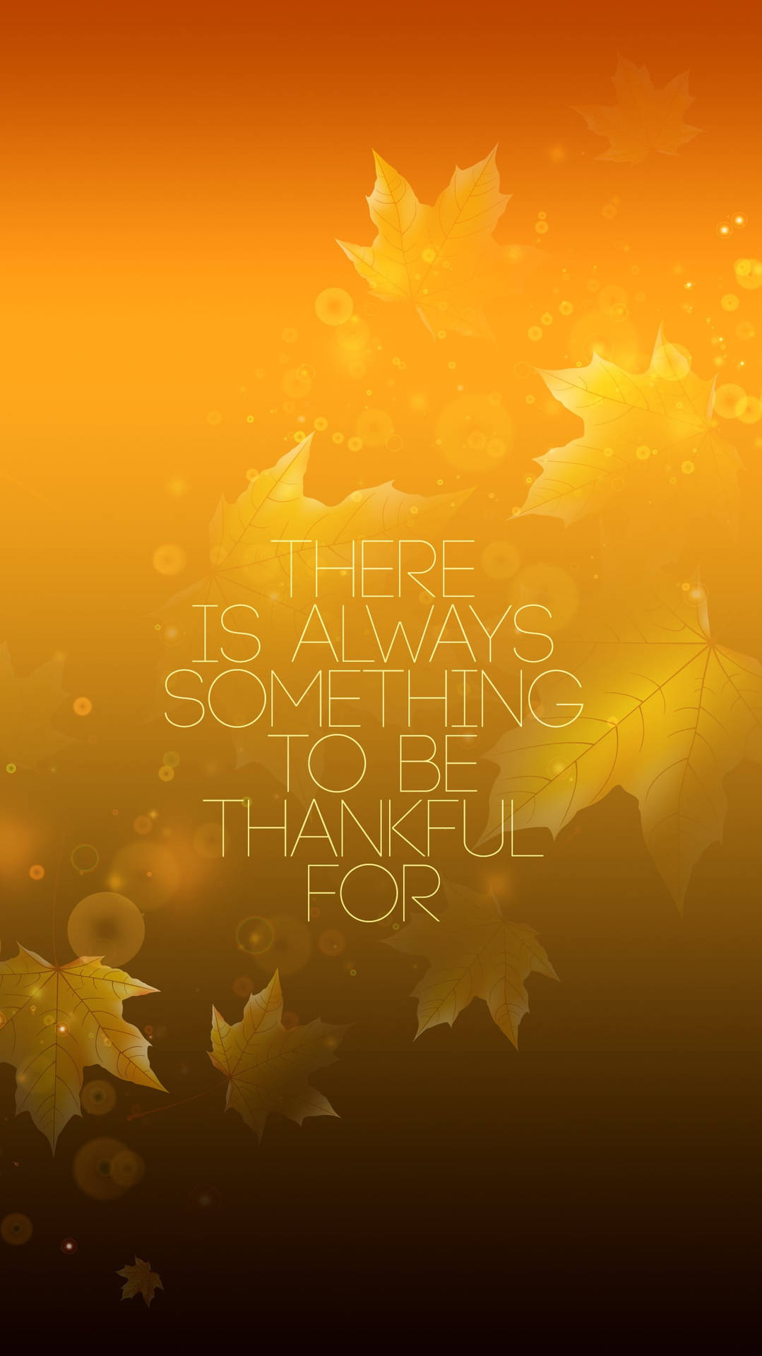 Thanksgiving Greeting On Gradient Iphone Background
