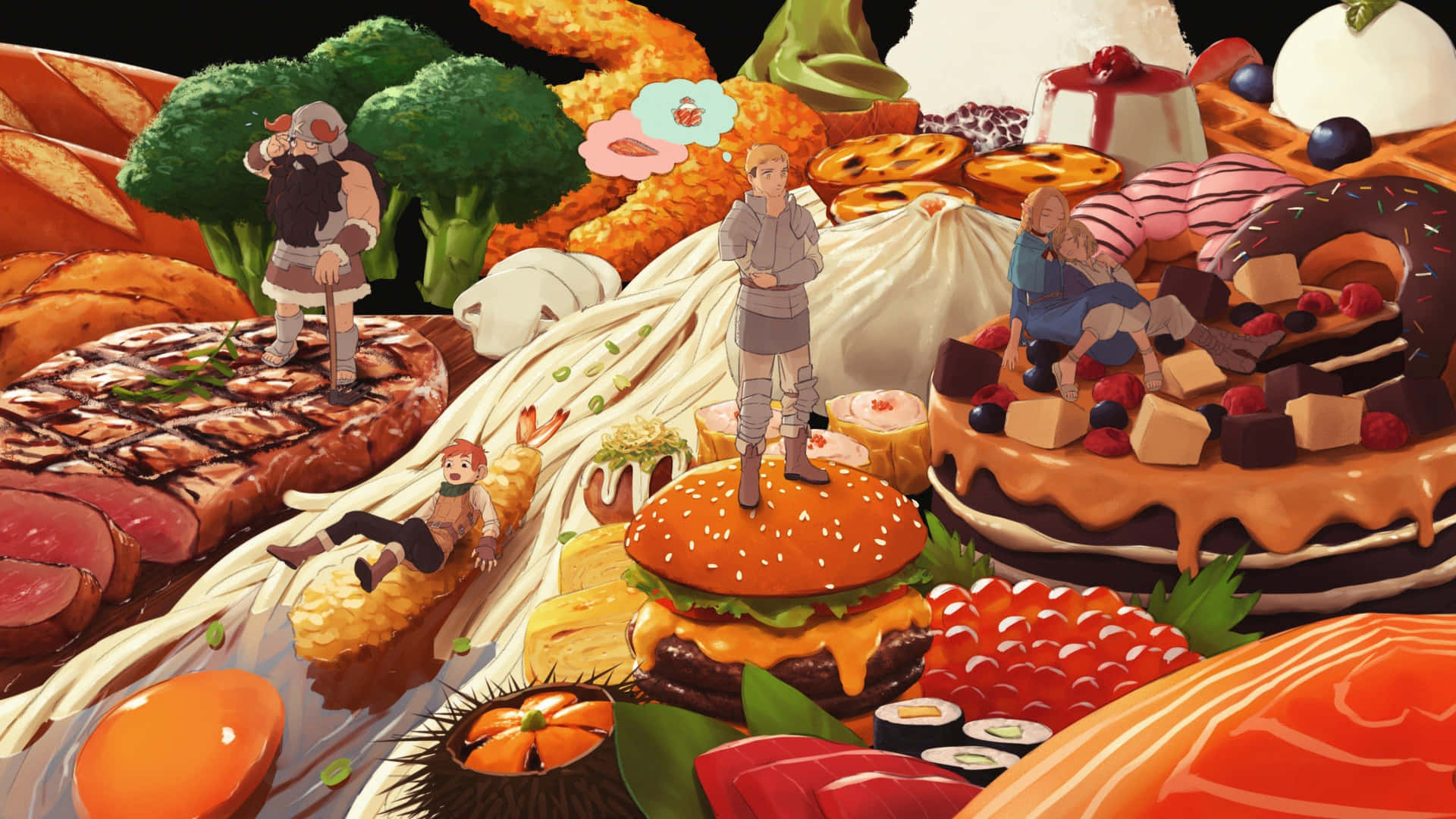 Thanksgiving With A Twist - Celebrate With Your Favorite Anime Characters! Background