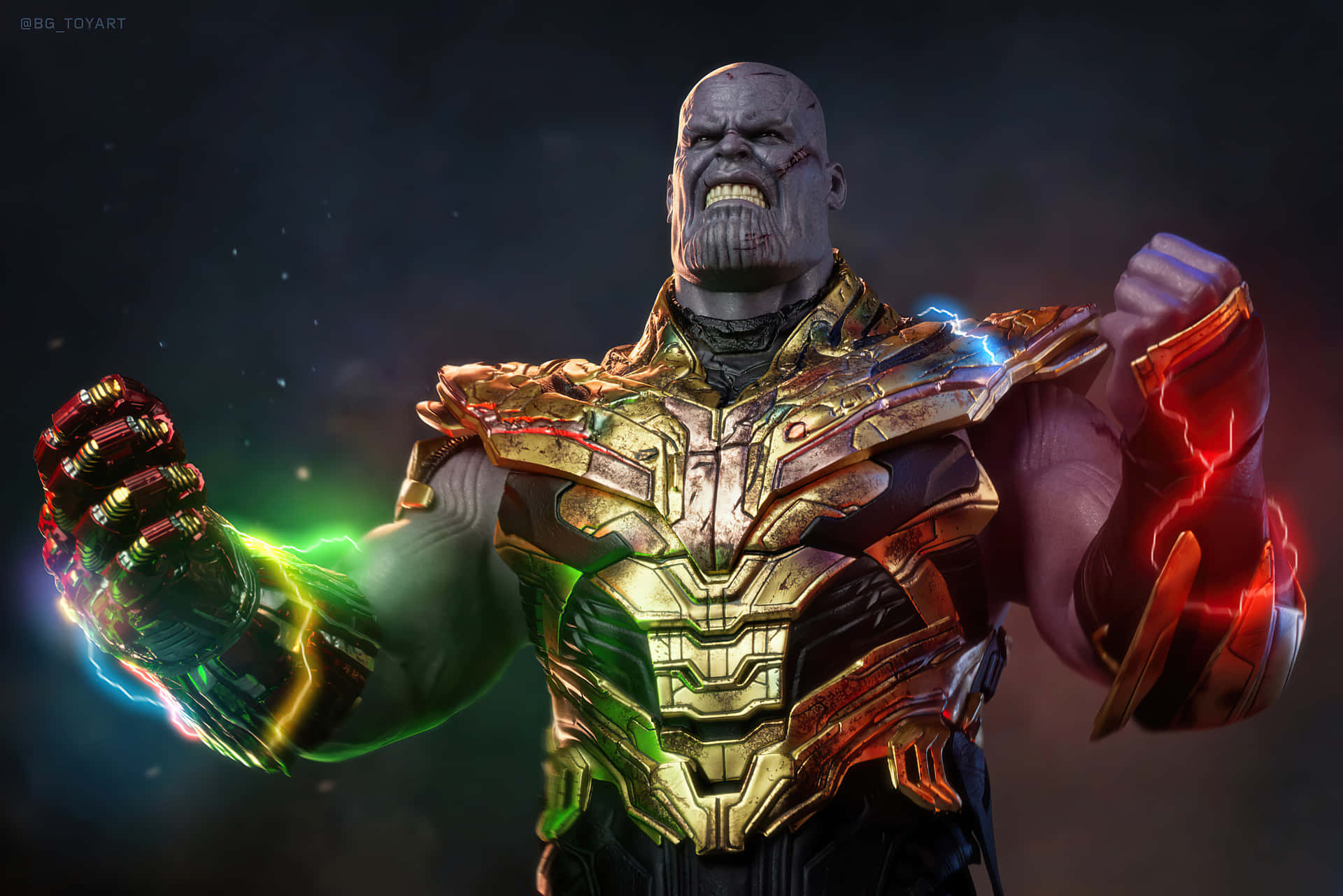 Thanos 4k Digital Getting Power Background