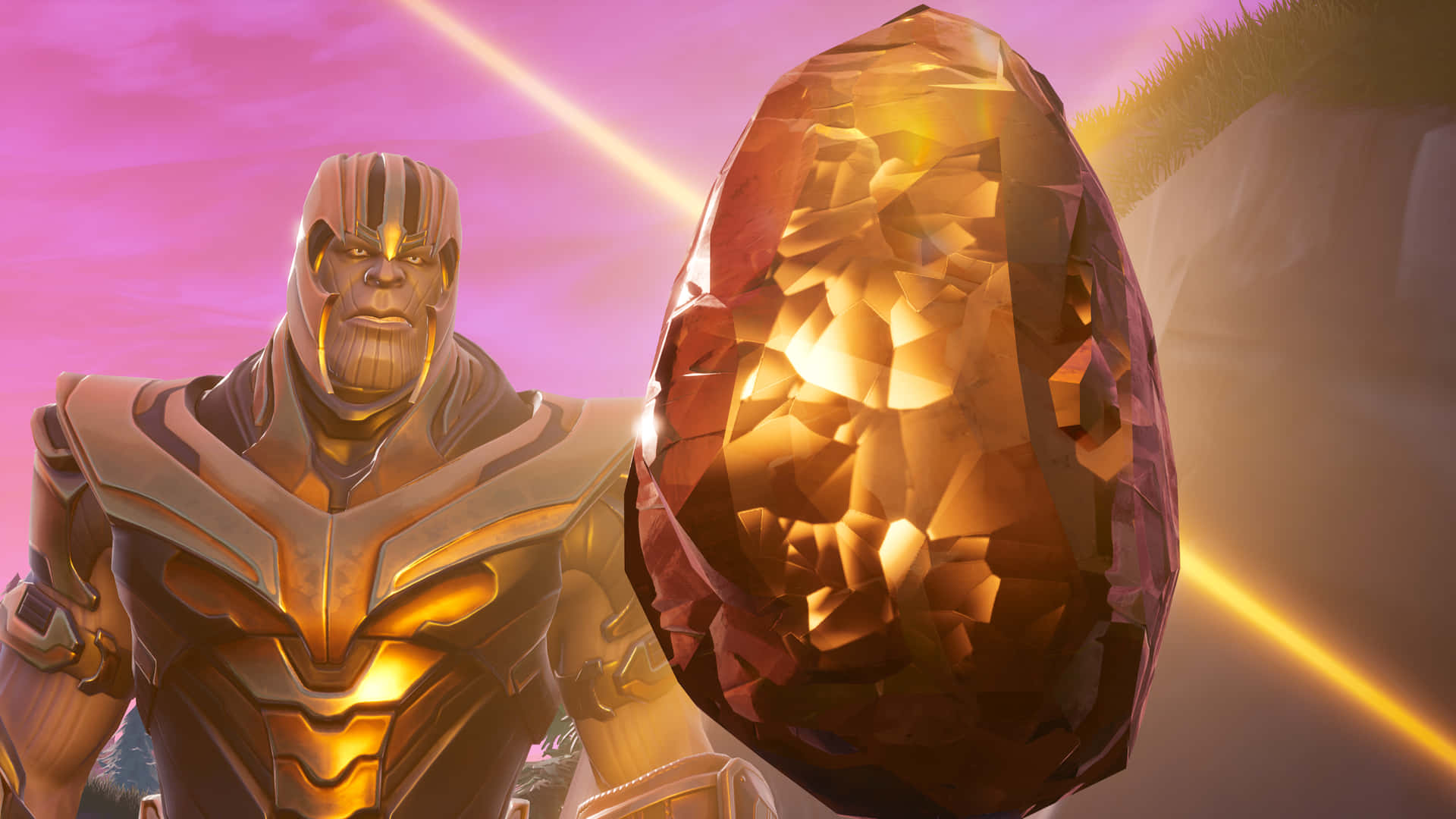 Thanos 4k Digital Mind Stone Background