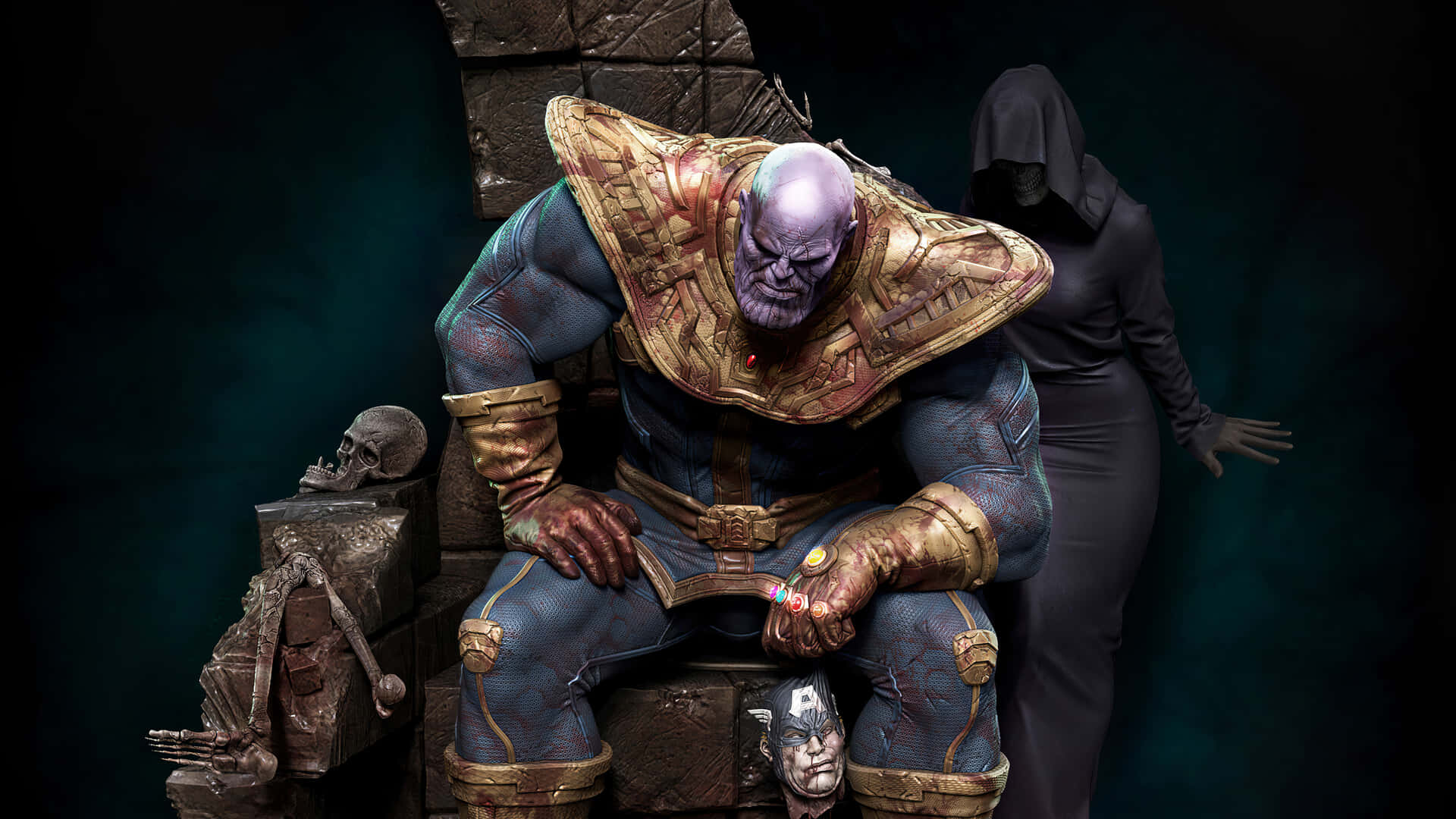 Thanos — A Powerful Super Villain Background