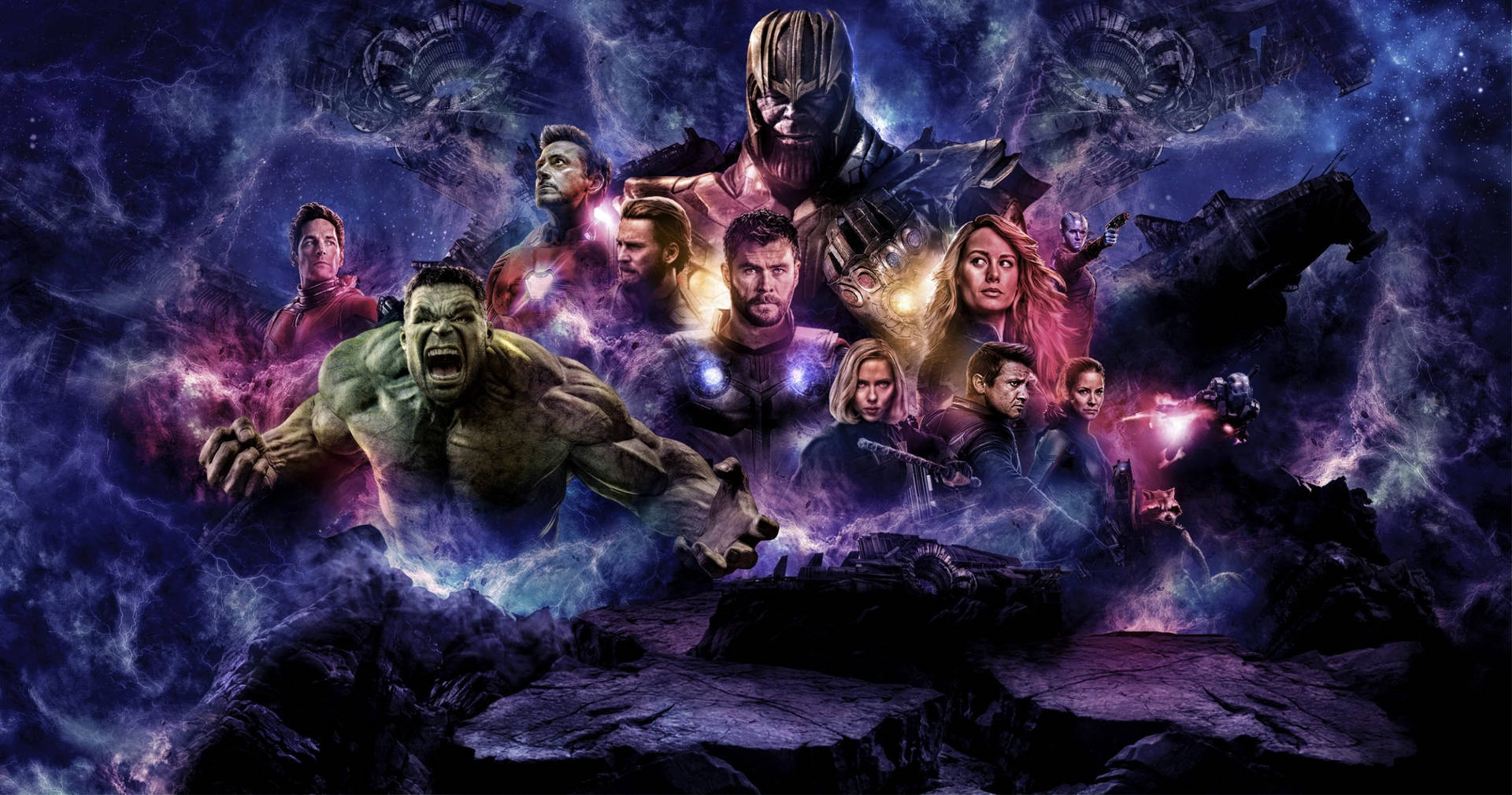 Thanos And Marvel Superheroes