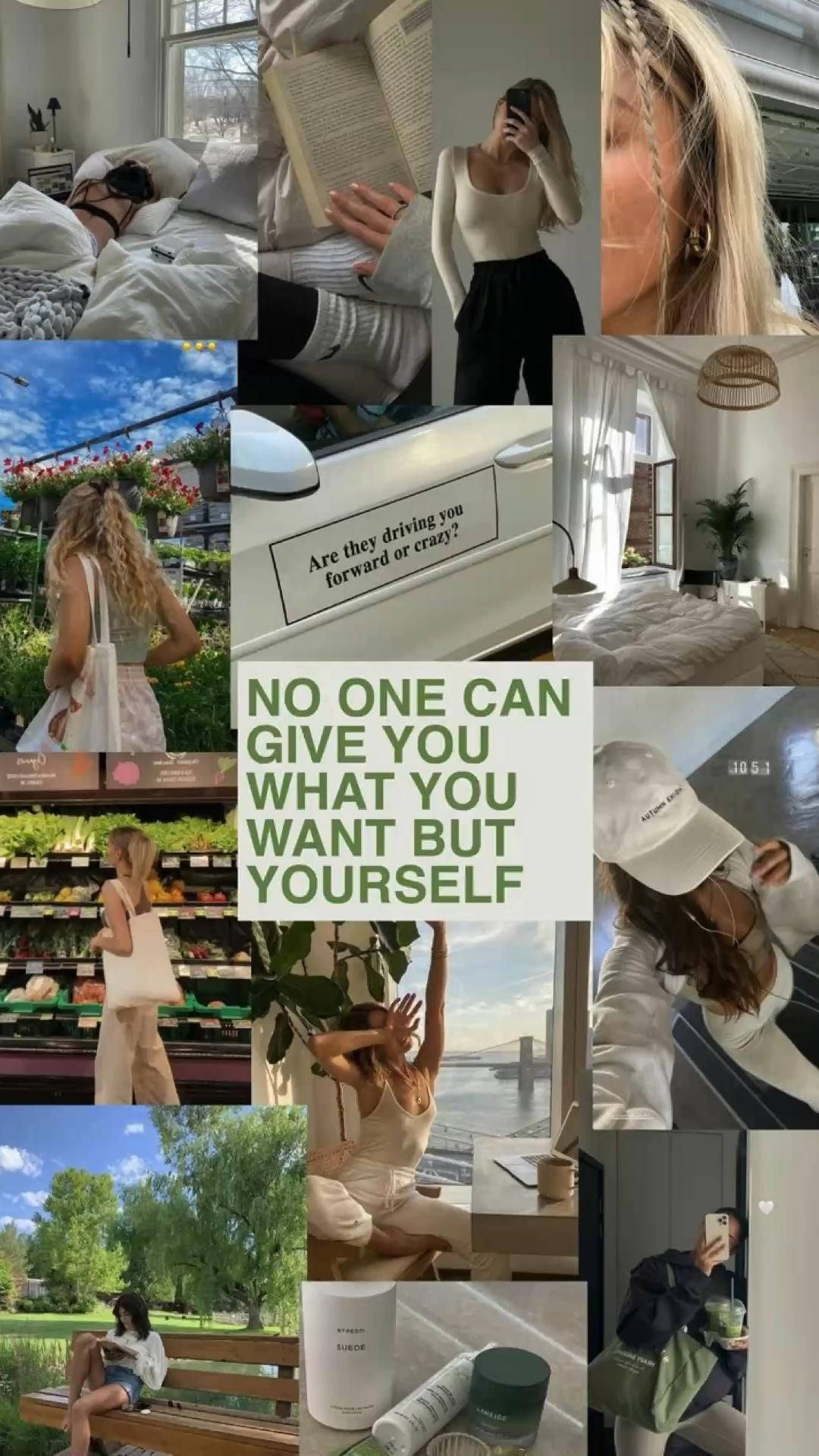 That Girl Aesthetic Quote And Collage