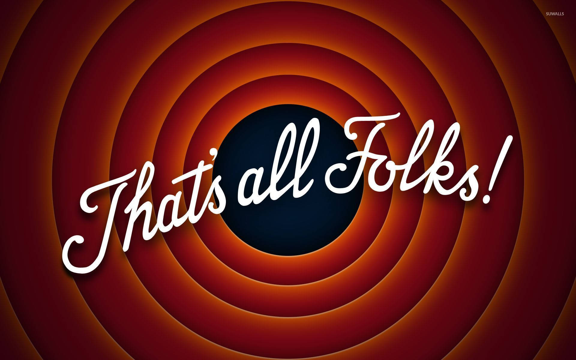 That's All Folks Optical Illusion Background