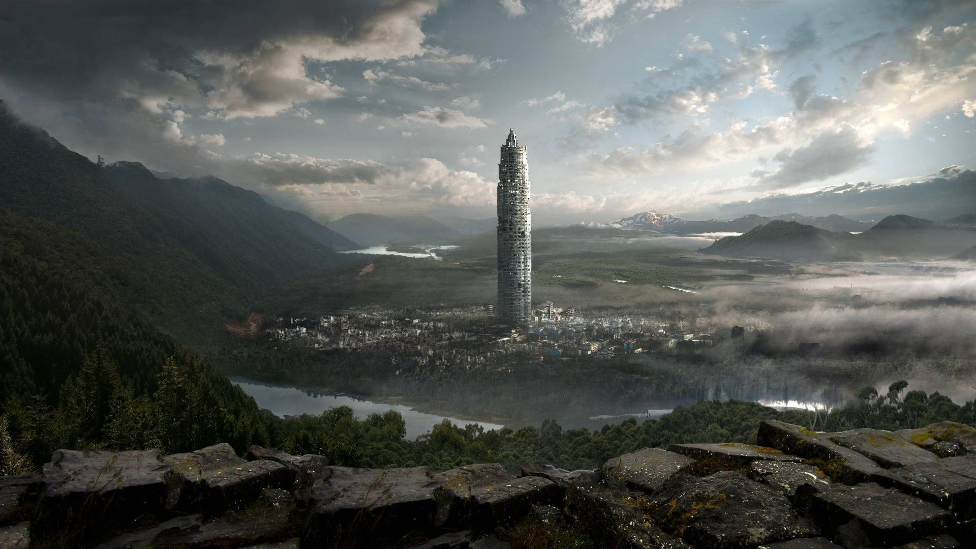 The 100 Fictional City Of Polis Background