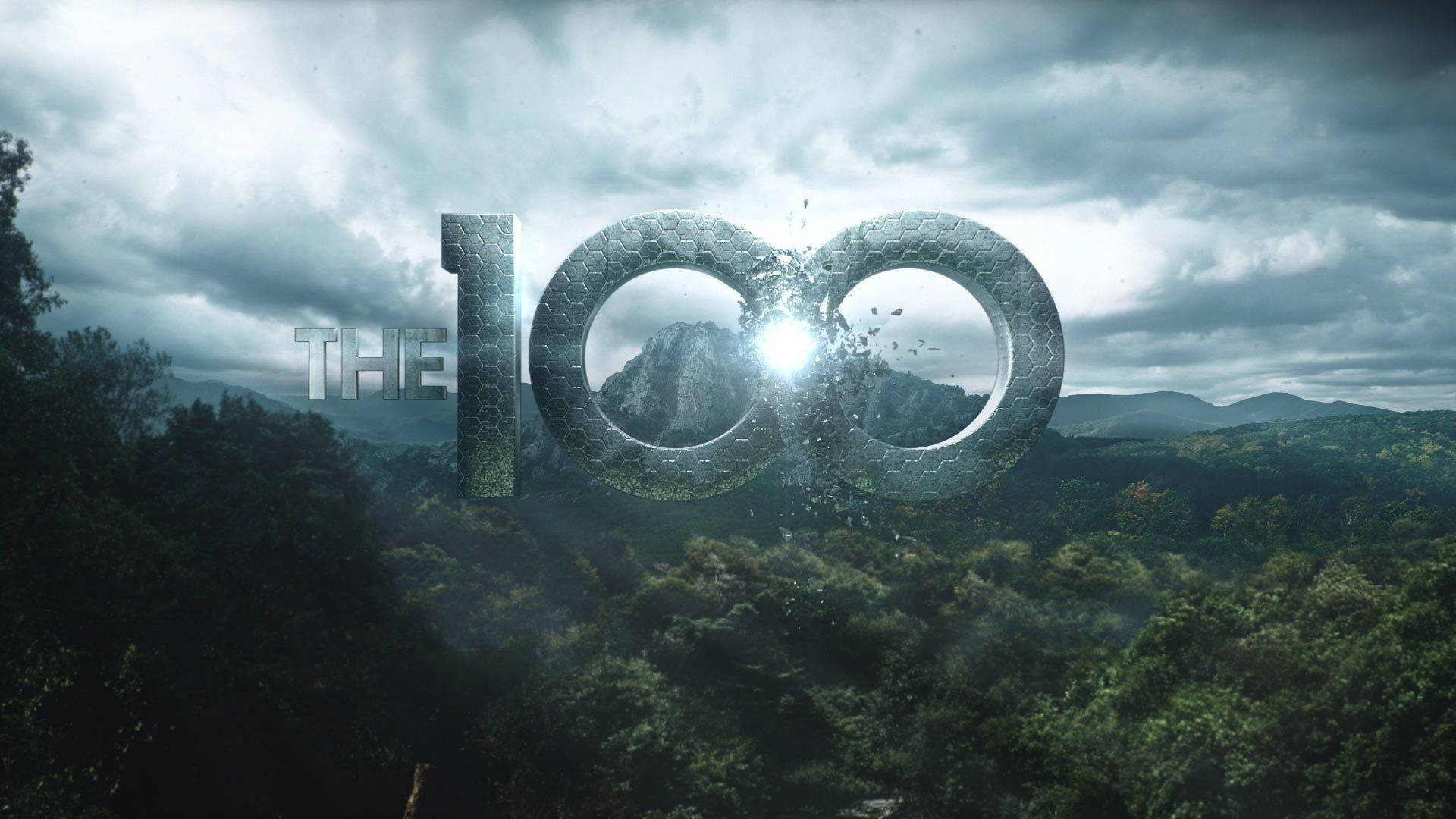 The 100 Television Show's Intro Logo Background