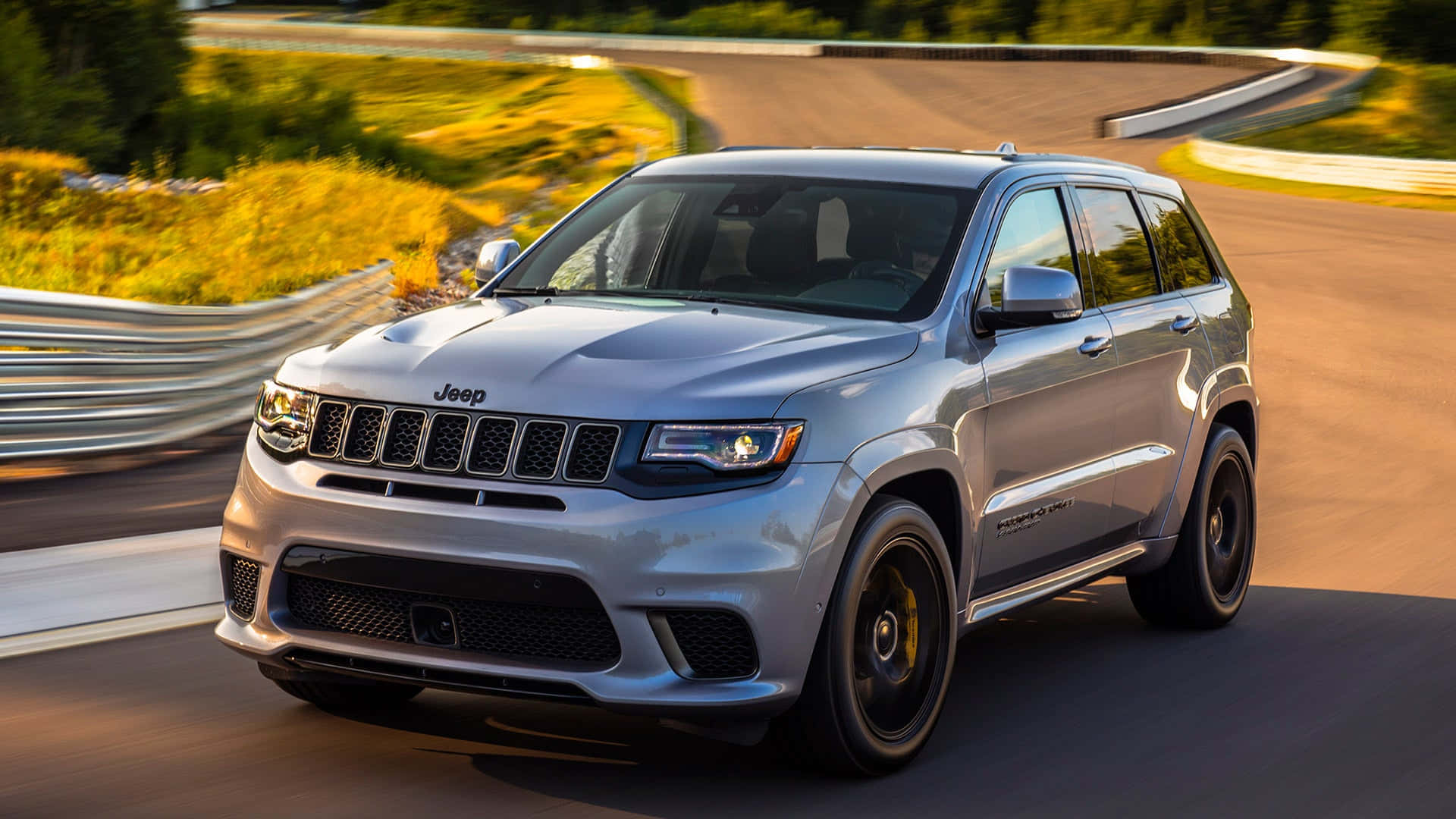 The 2019 Jeep Grand Cherokee Is Driving On A Curve