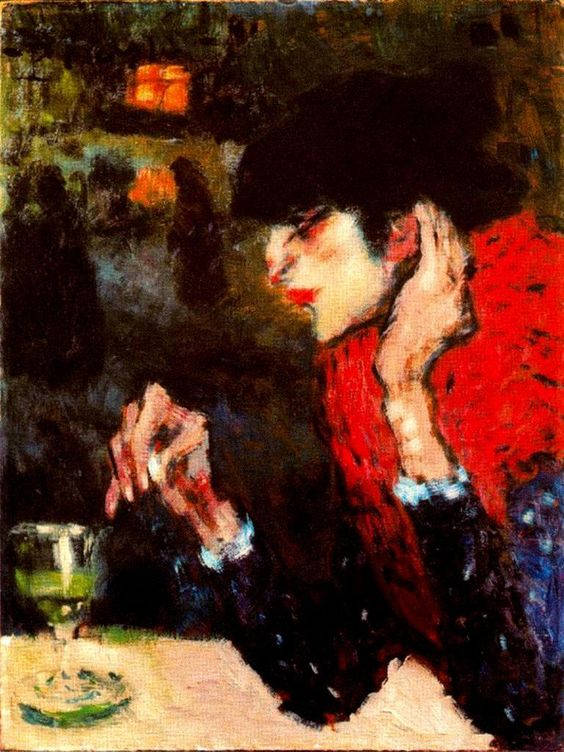 The Absinthe Drinker Famous Painting