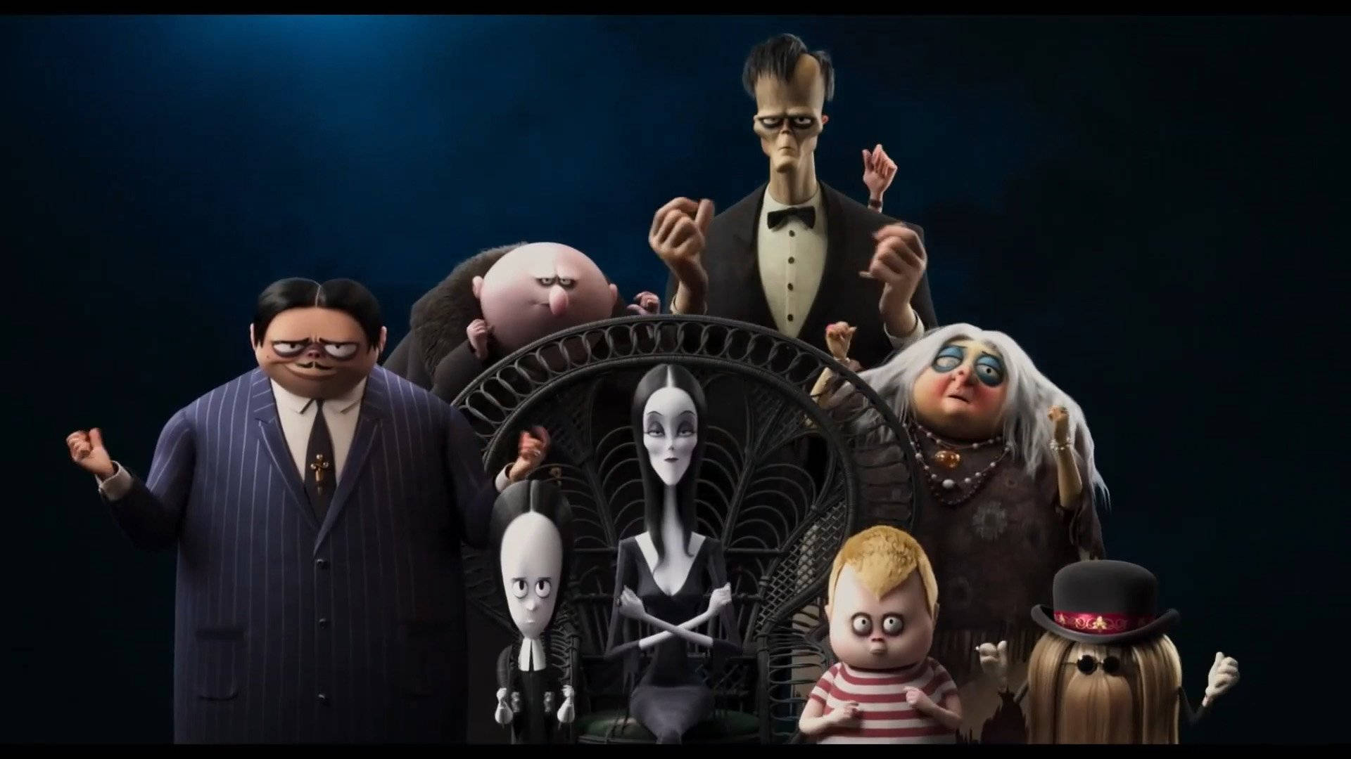 The Addams Family 2 Morticia Surrounded Background