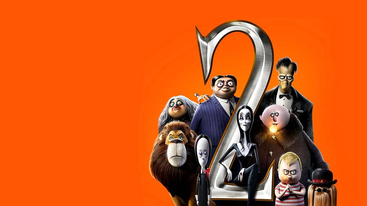 The Addams Family 2 Orange Backdrop