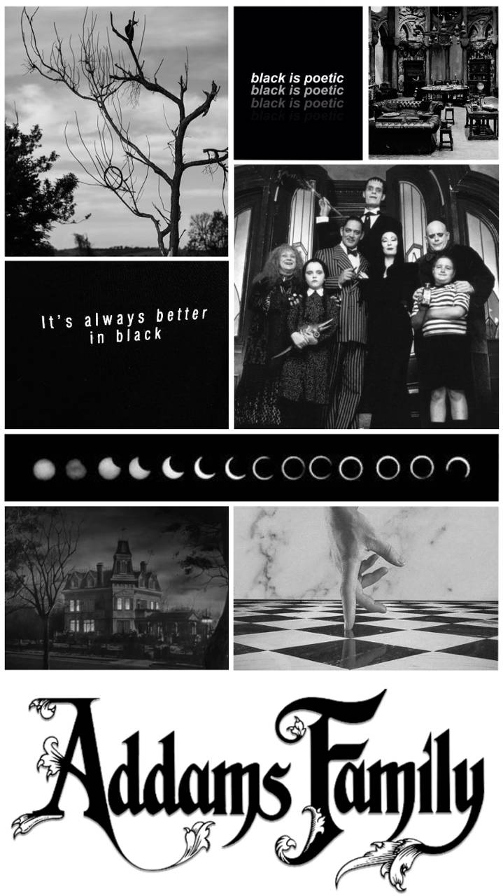 The Addams Family Aesthetic Poster